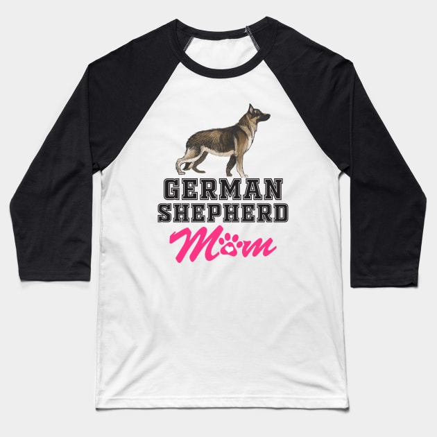 German Shepherd mom Baseball T-Shirt by Work Memes